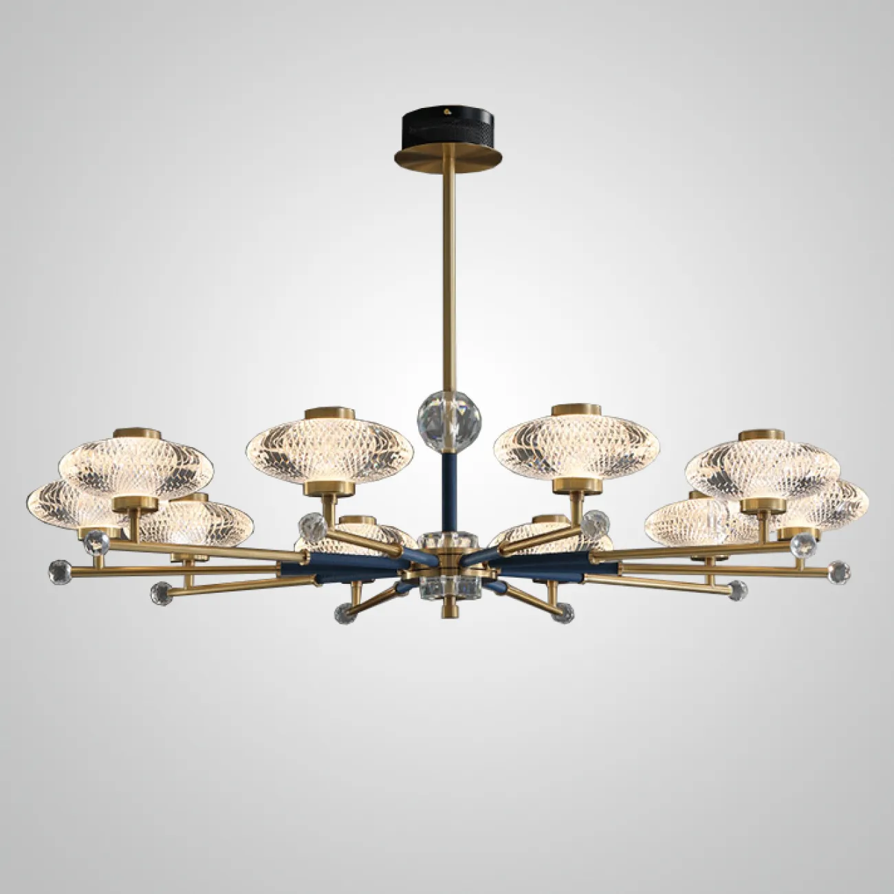 Потолочная люстра NICOL L10 Blue от ImperiumLoft