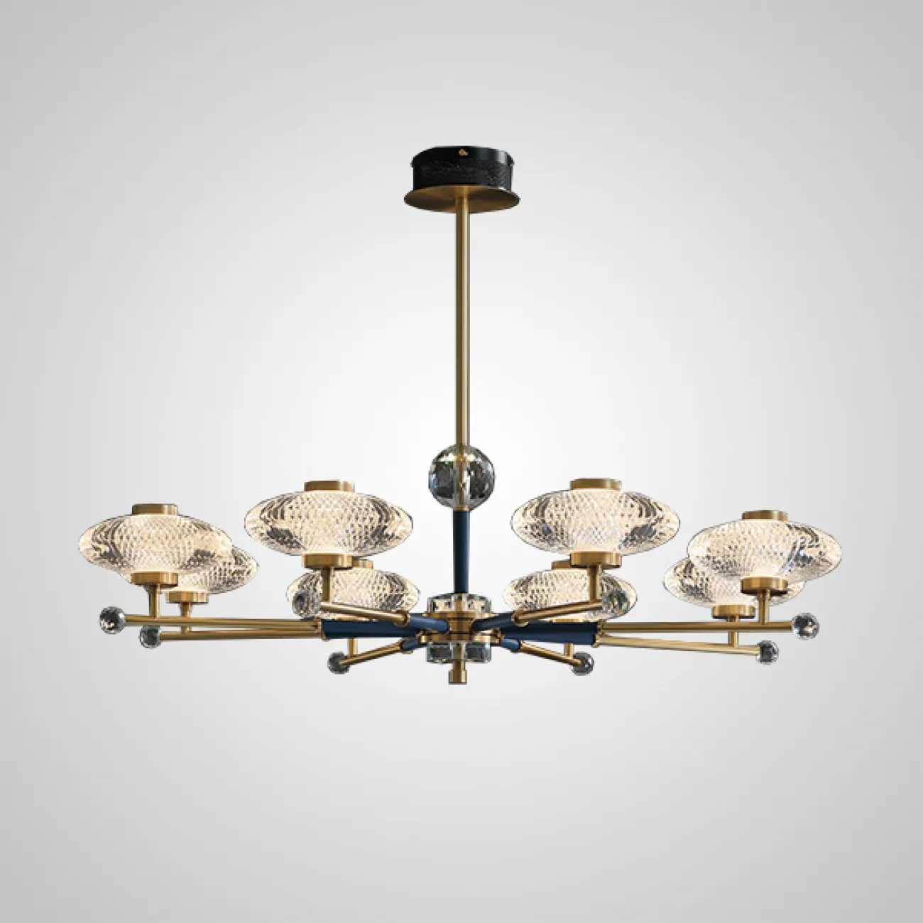 Потолочная люстра NICOL L8 Red от ImperiumLoft