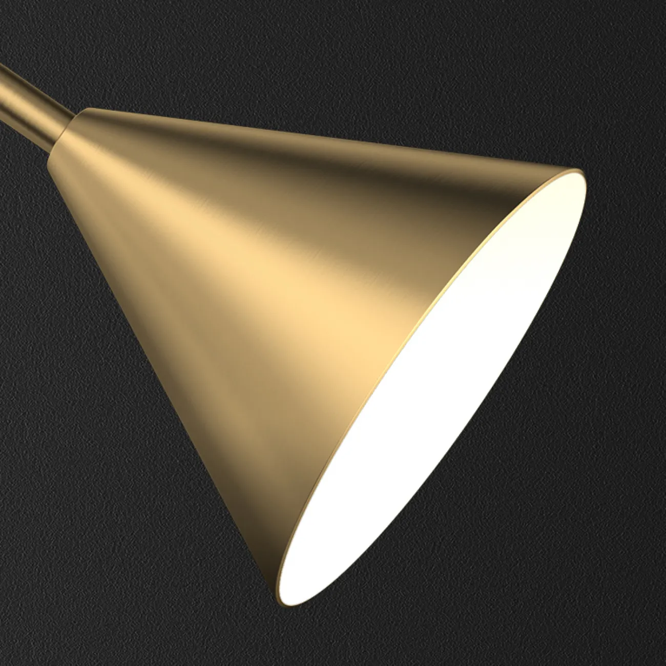 Серия настенных светильников с конусообразными плафонами на поворотном кронштейне ALLEN H80