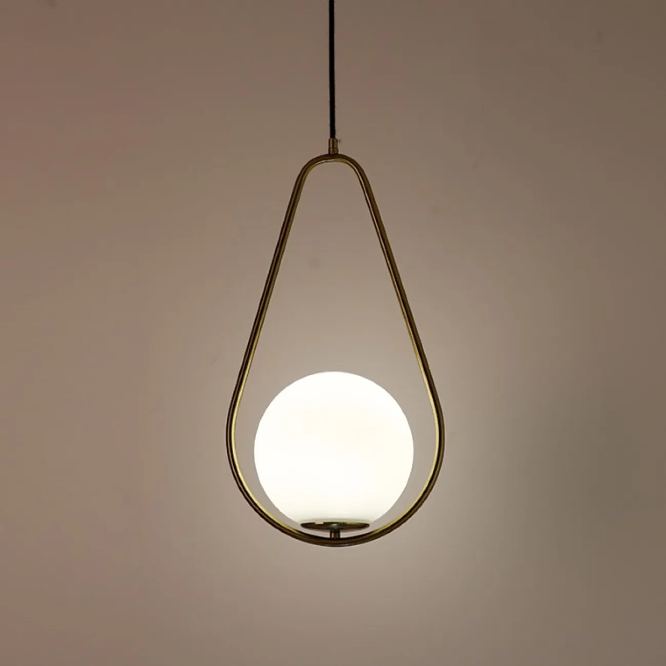 Подвесной светильник HOOP DROP Brass от ImperiumLoft