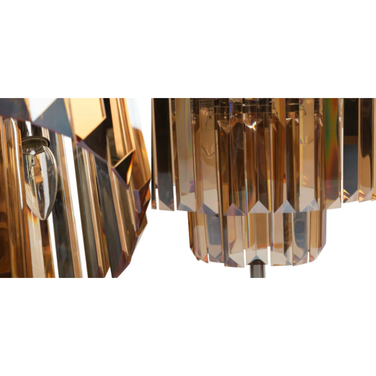 Настольная лампа 1920S Odeon Cognac Glass Table Lamp Three-Level от LaLume