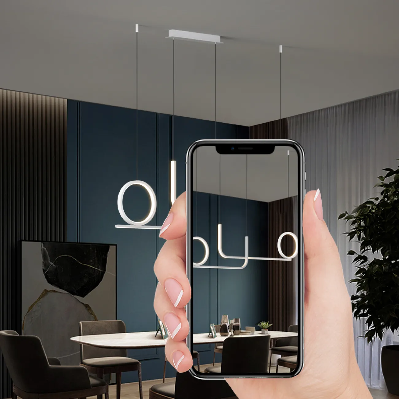 Подвесной светильник SIGRID L90 White от ImperiumLoft