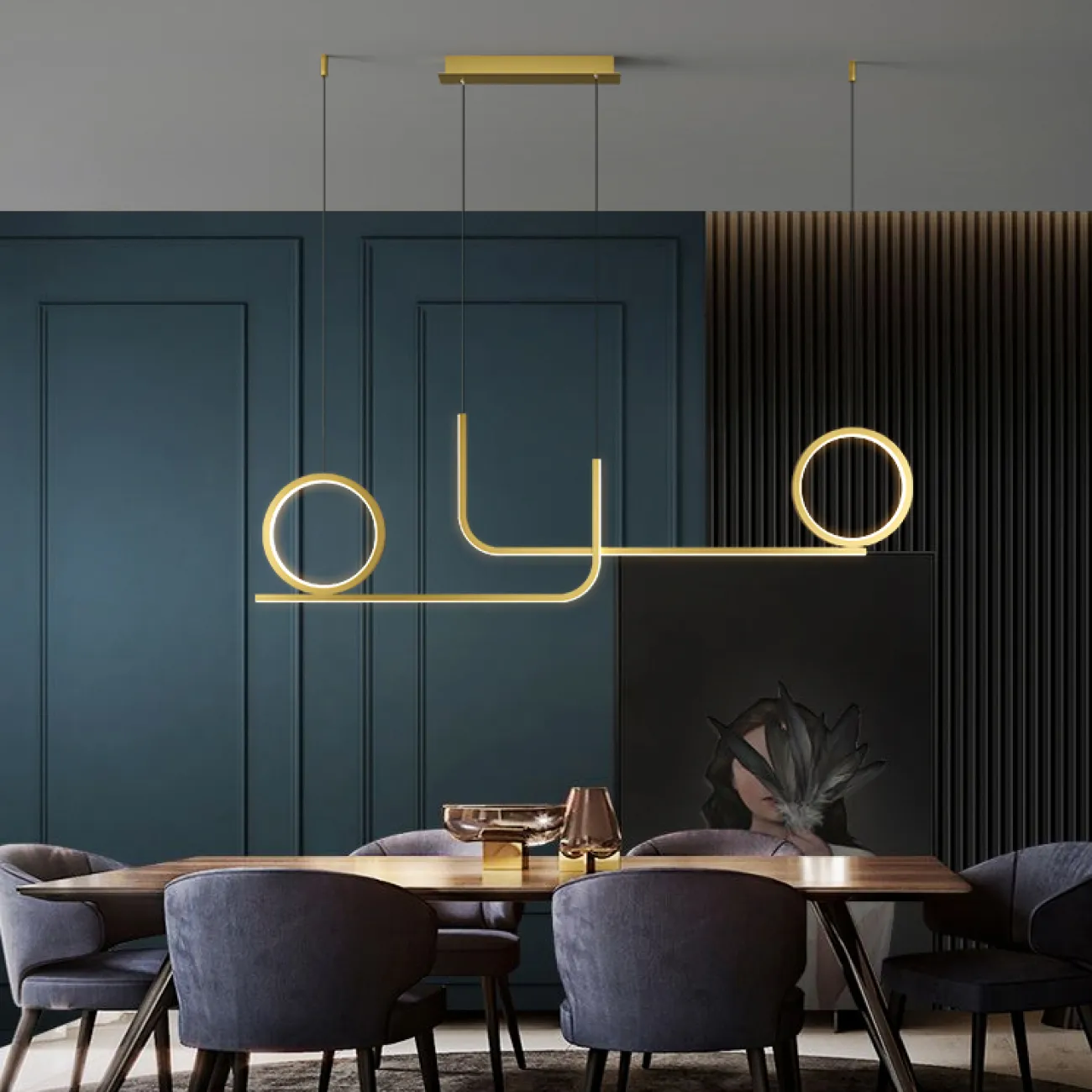 Подвесной светильник SIGRID L90 Brass от ImperiumLoft