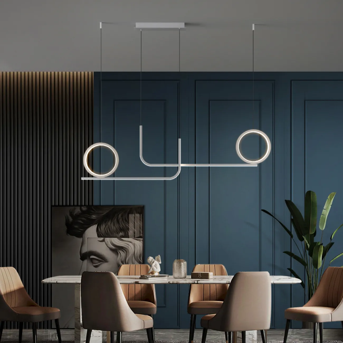 Подвесной светильник SIGRID L90 White от ImperiumLoft