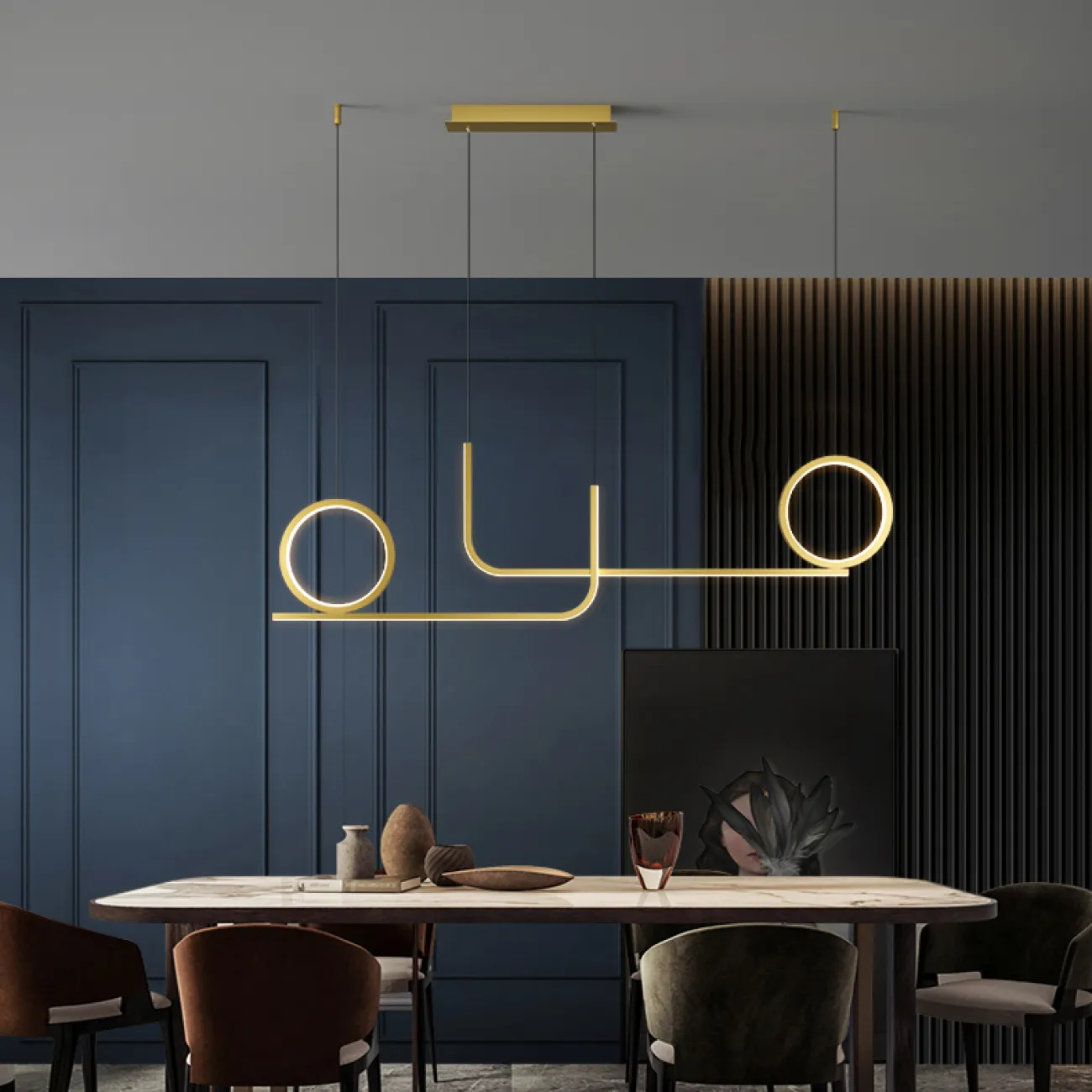 Подвесной светильник SIGRID L90 Brass от ImperiumLoft