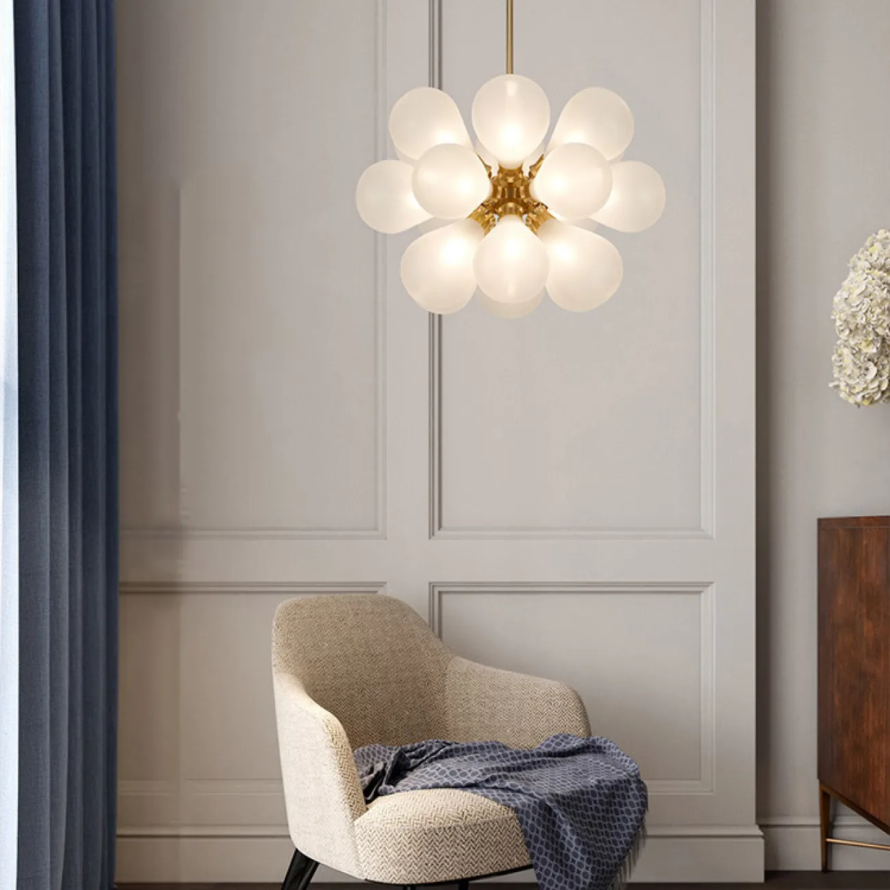 Потолочная люстра GRAPE MILK Pink от ImperiumLoft Потолочная люстра GRAPE MILK Pink от ImperiumLoft