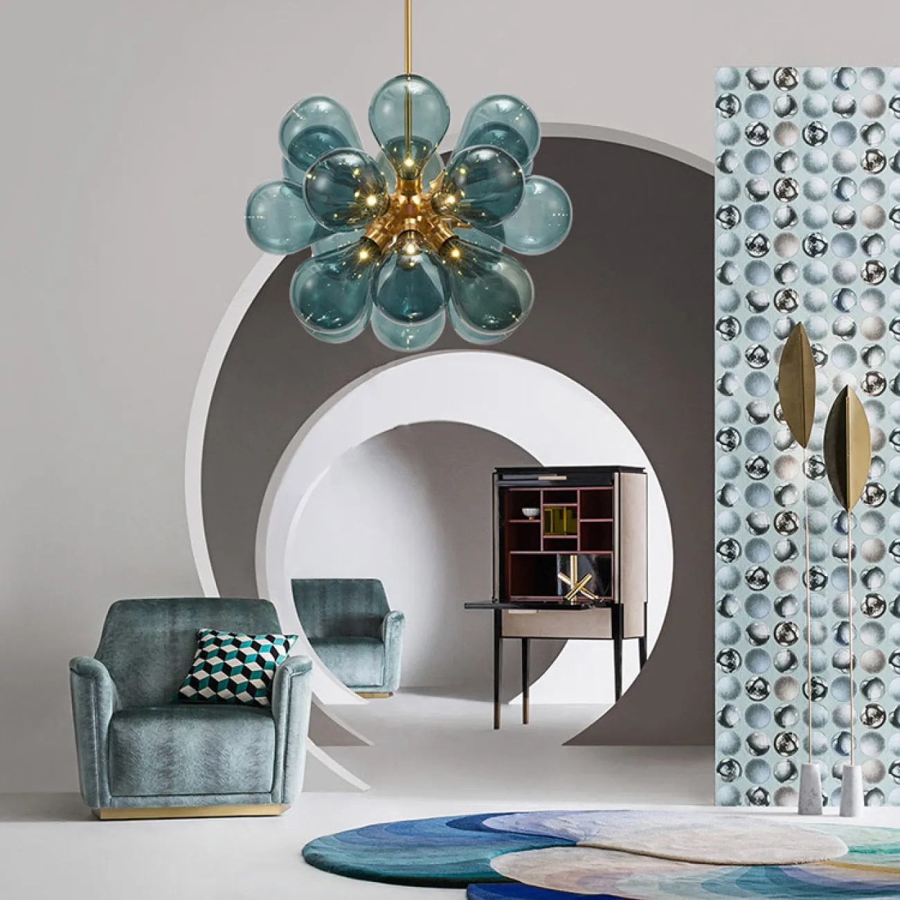 Потолочная люстра GRAPE MILK Pink от ImperiumLoft Потолочная люстра GRAPE MILK Pink от ImperiumLoft