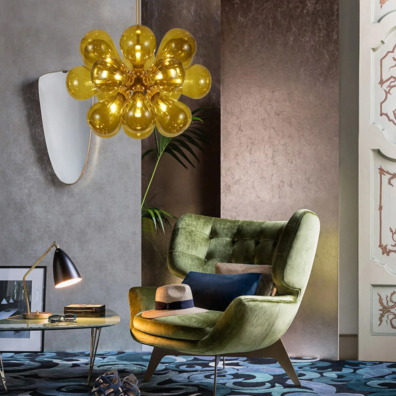 Потолочная люстра GRAPE MILK Pink от ImperiumLoft Потолочная люстра GRAPE MILK Pink от ImperiumLoft