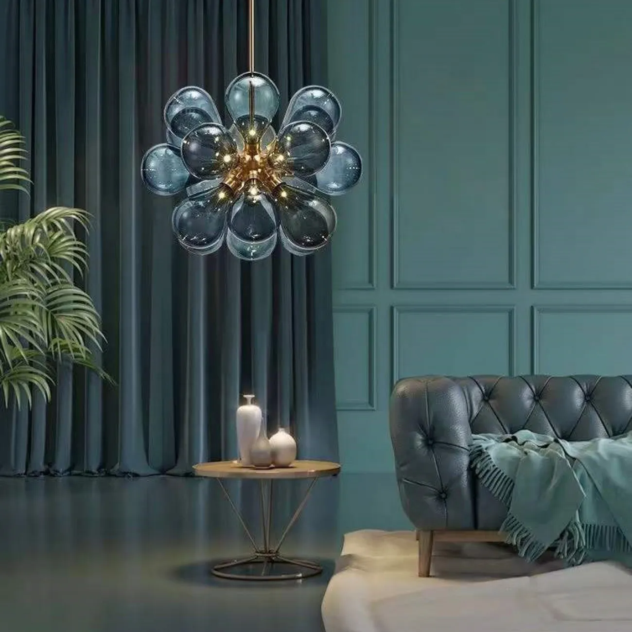 Потолочная люстра GRAPE MILK Blue от ImperiumLoft