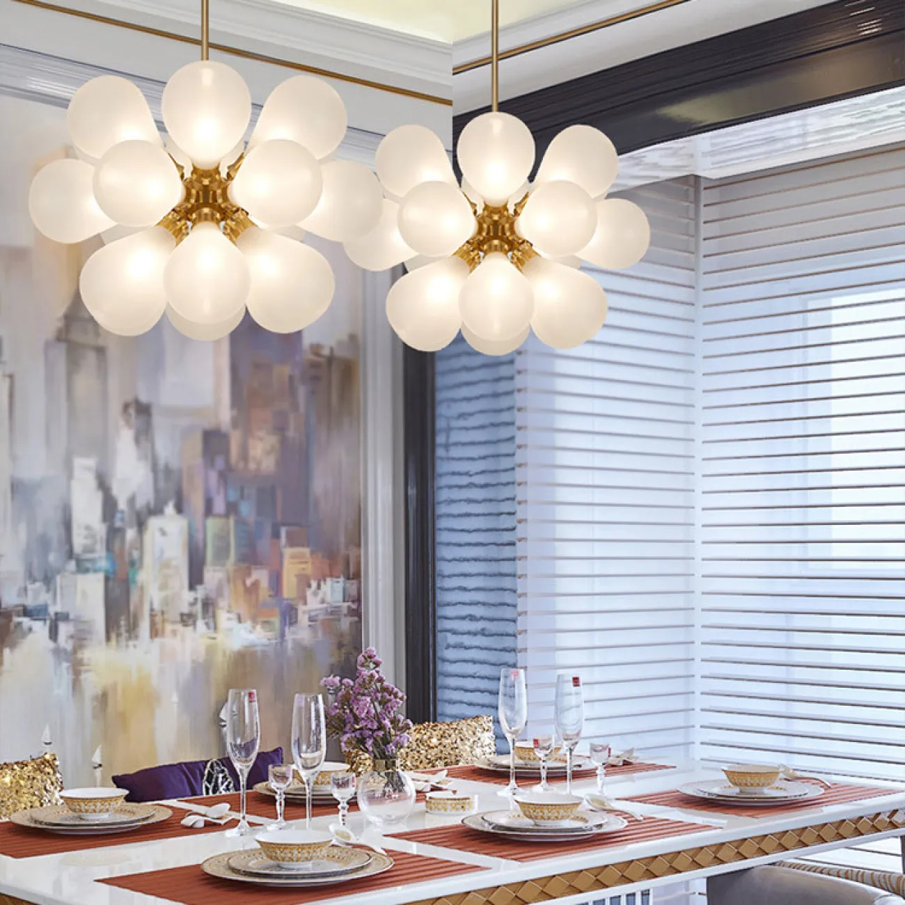 Потолочная люстра GRAPE MILK Pink от ImperiumLoft Потолочная люстра GRAPE MILK Pink от ImperiumLoft