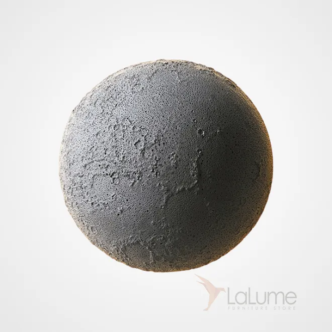 Серия настенных светодиодных светильников с круглыми рельефными плафонами из низкощелочной цементной смеси URAN B Серия настенных светодиодных светильников с круглыми рельефными плафонами из низкощелочной цементной смеси URAN B