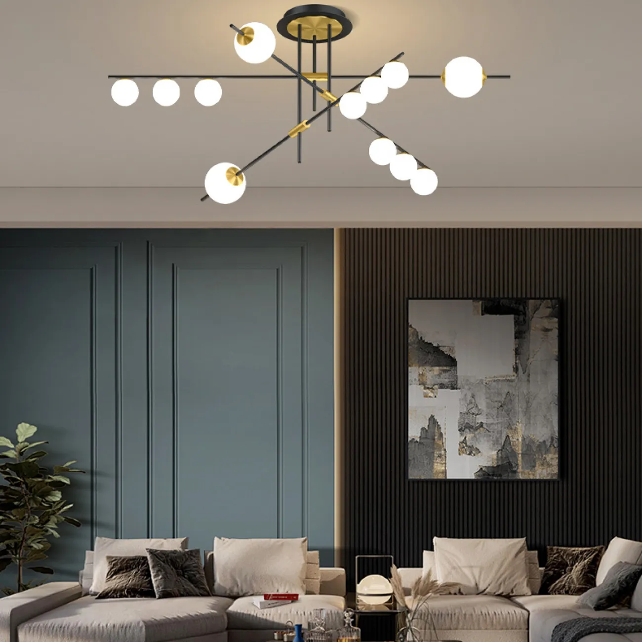 Потолочная люстра AUREATE L4 3000 4000 5000 от ImperiumLoft