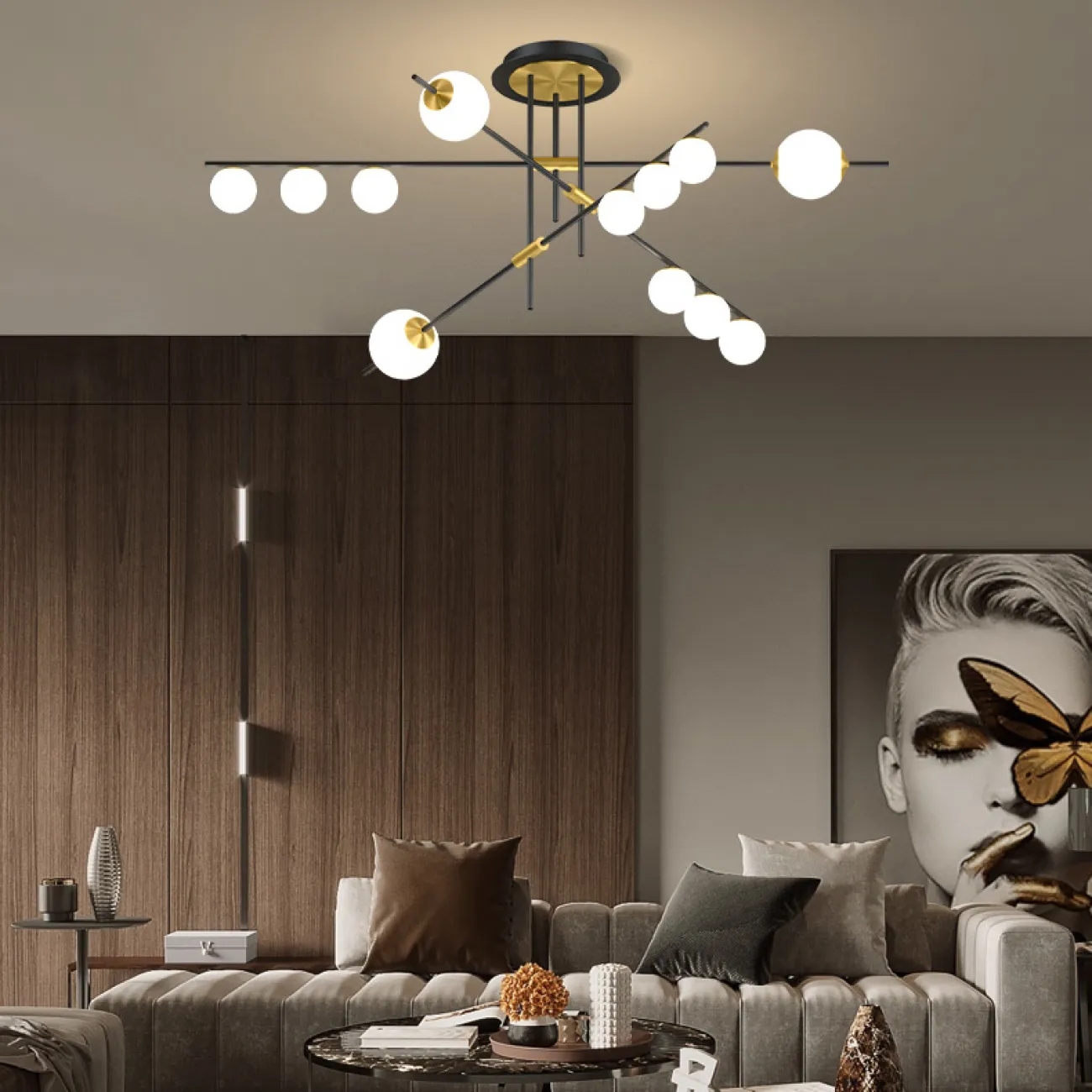 Потолочная люстра AUREATE L4 3000 4000 5000 от ImperiumLoft