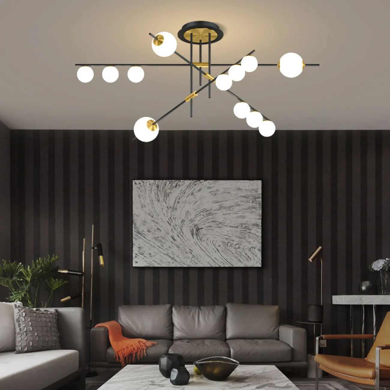 Потолочная люстра AUREATE L4 3000 4000 5000 от ImperiumLoft