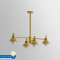 Люстра на штанге FANTA A 4 lights Yellow от ImperiumLoft