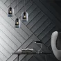 Подвесной светильник ARIA 3 lamps Plank Turquoise от ImperiumLoft
