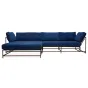 Угловой диван Indigo Denim and copper Sectional sofa designed by Stephen Kenn and Simon Miller		 in 2014 от LaLume