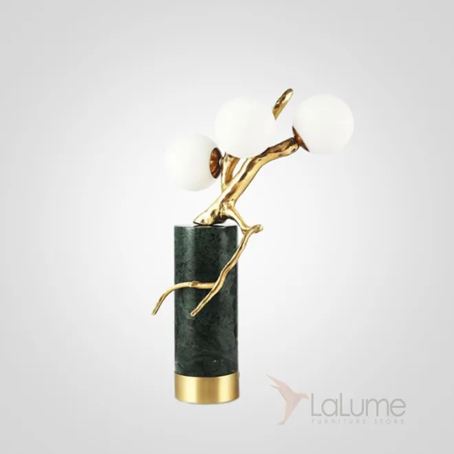 Настольная лампа Marble Branch Черный мрамор от ImperiumLoft