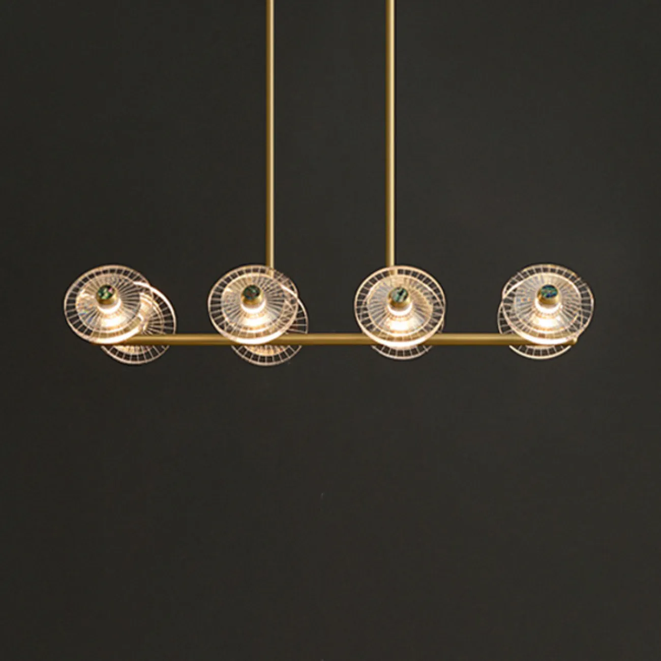 Потолочный светильник JANICA LONG L10 Black Brass от ImperiumLoft