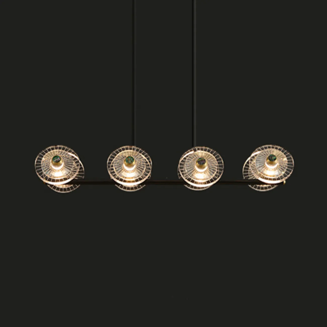 Потолочный светильник JANICA LONG L8 Brass от ImperiumLoft