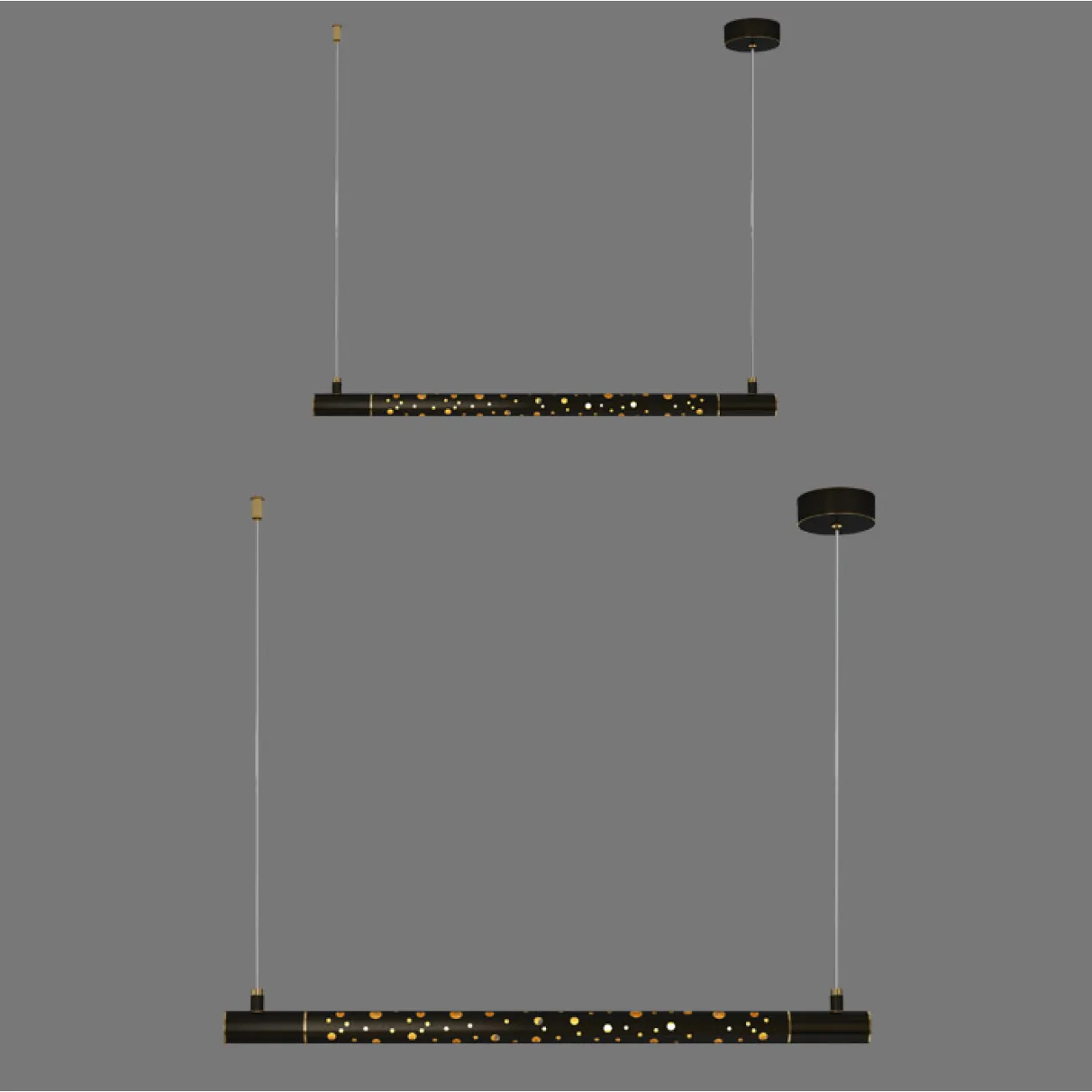 Подвесной светильник ALEKSA L80 Black Brass от ImperiumLoft