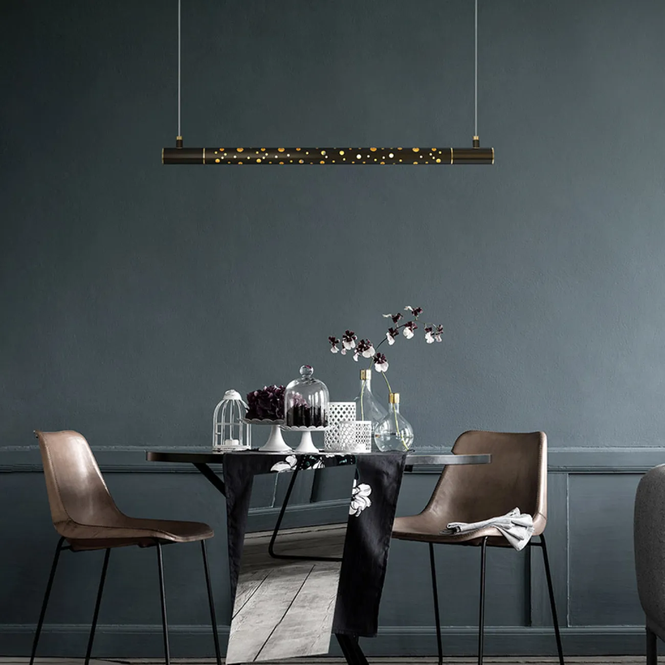 Подвесной светильник ALEKSA L80 Black Brass от ImperiumLoft