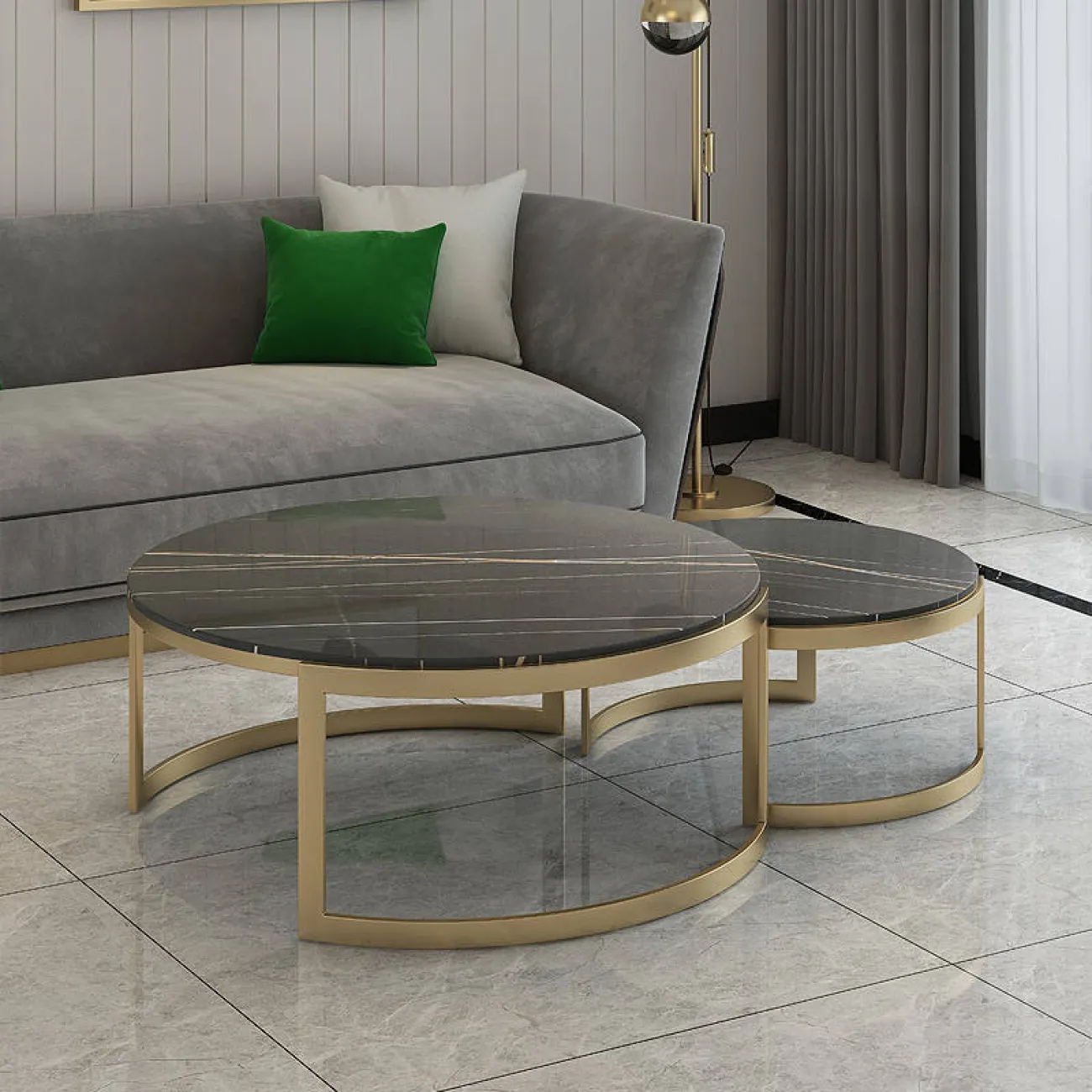 Стильный комплект журнальных столиков - LaLume-AP00268