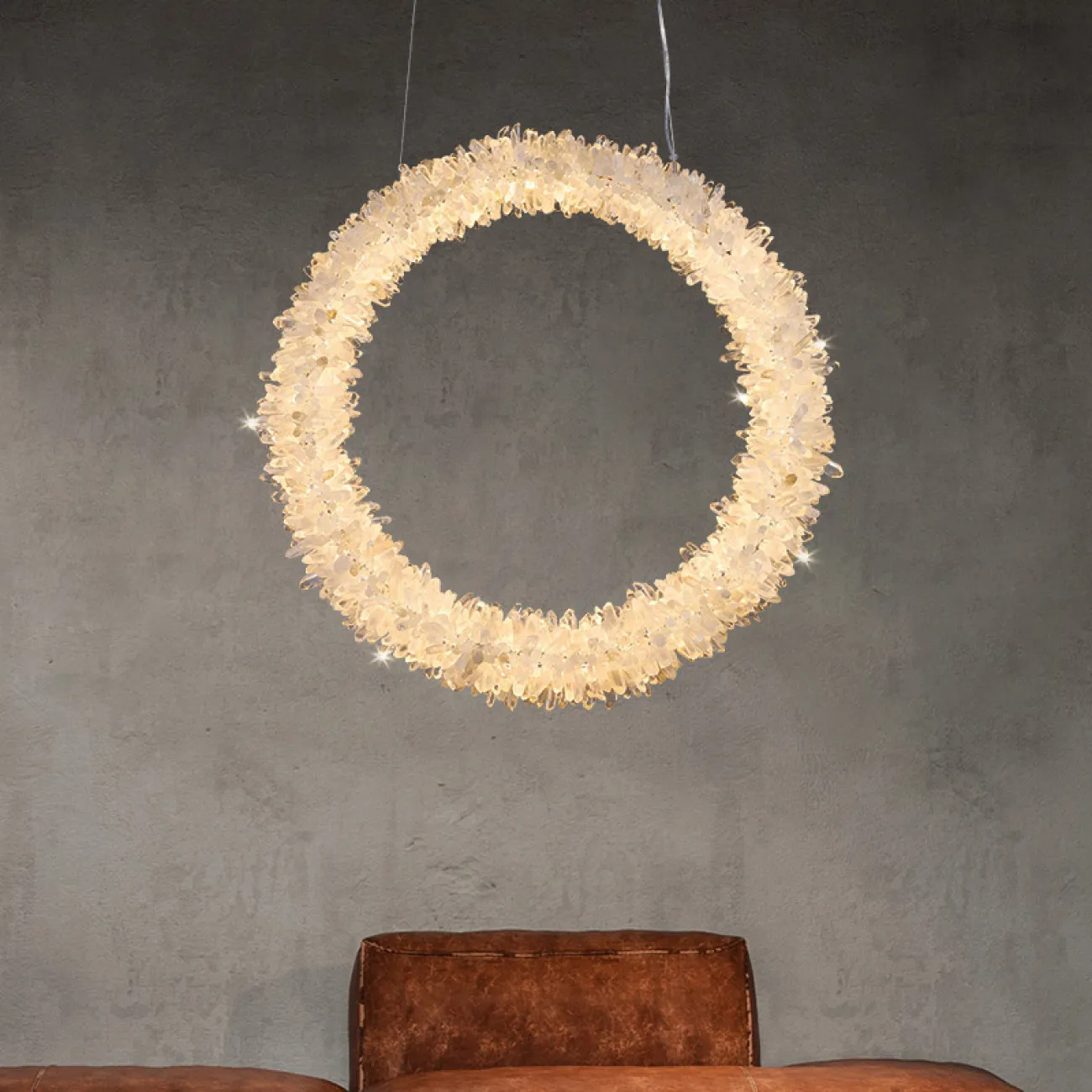 Подвесной светильник ROSLYN RING chrome D 60 от ImperiumLoft