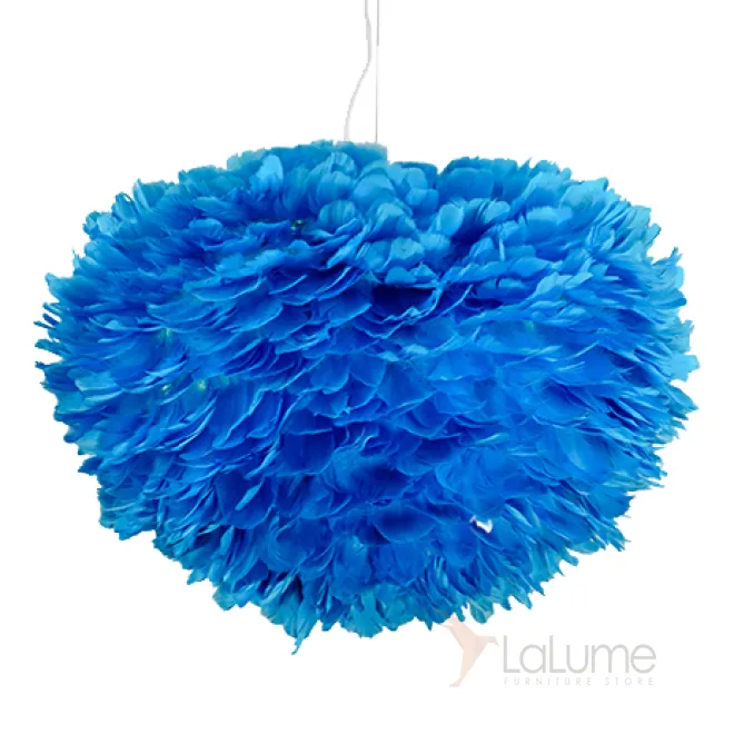 Люстра из перьев Plumage Blue от LaLume