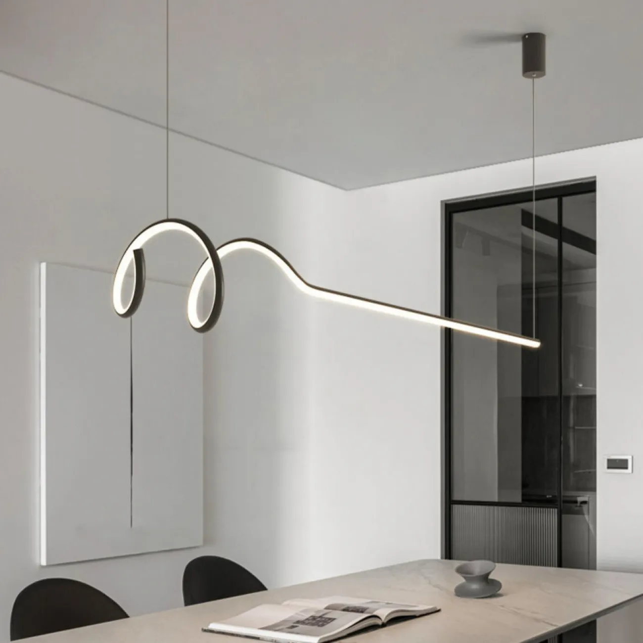 Подвесной светильник DAMARIS L70 Black 4000К от ImperiumLoft