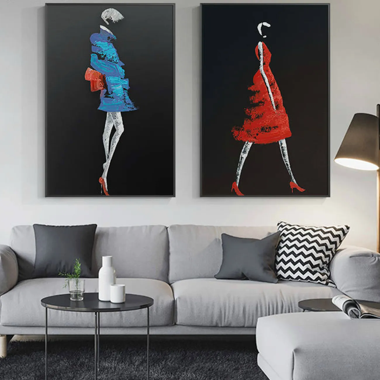 Дизайнерская картина Маслом LaLume-YYY027