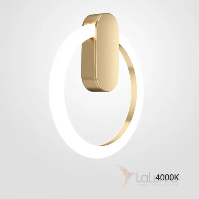 Настенный светильник GINA WALL D30 Brass 4000К