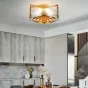 Потолочная люстра из рельефного стекла LUSSA D38 от ImperiumLoft