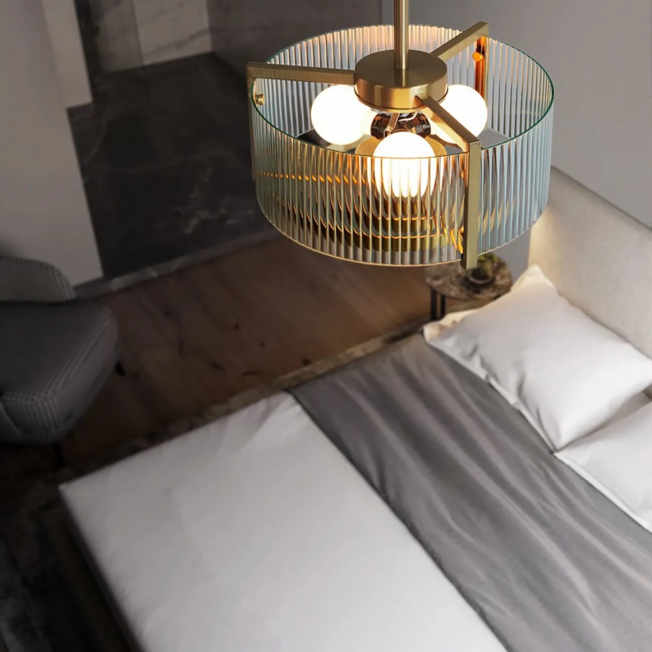 Люстра на штанге LUSSA D38 от ImperiumLoft