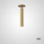 Встроенный потолочный точечный светильник с поворотным плафоном LINO C H26 Brass 5W