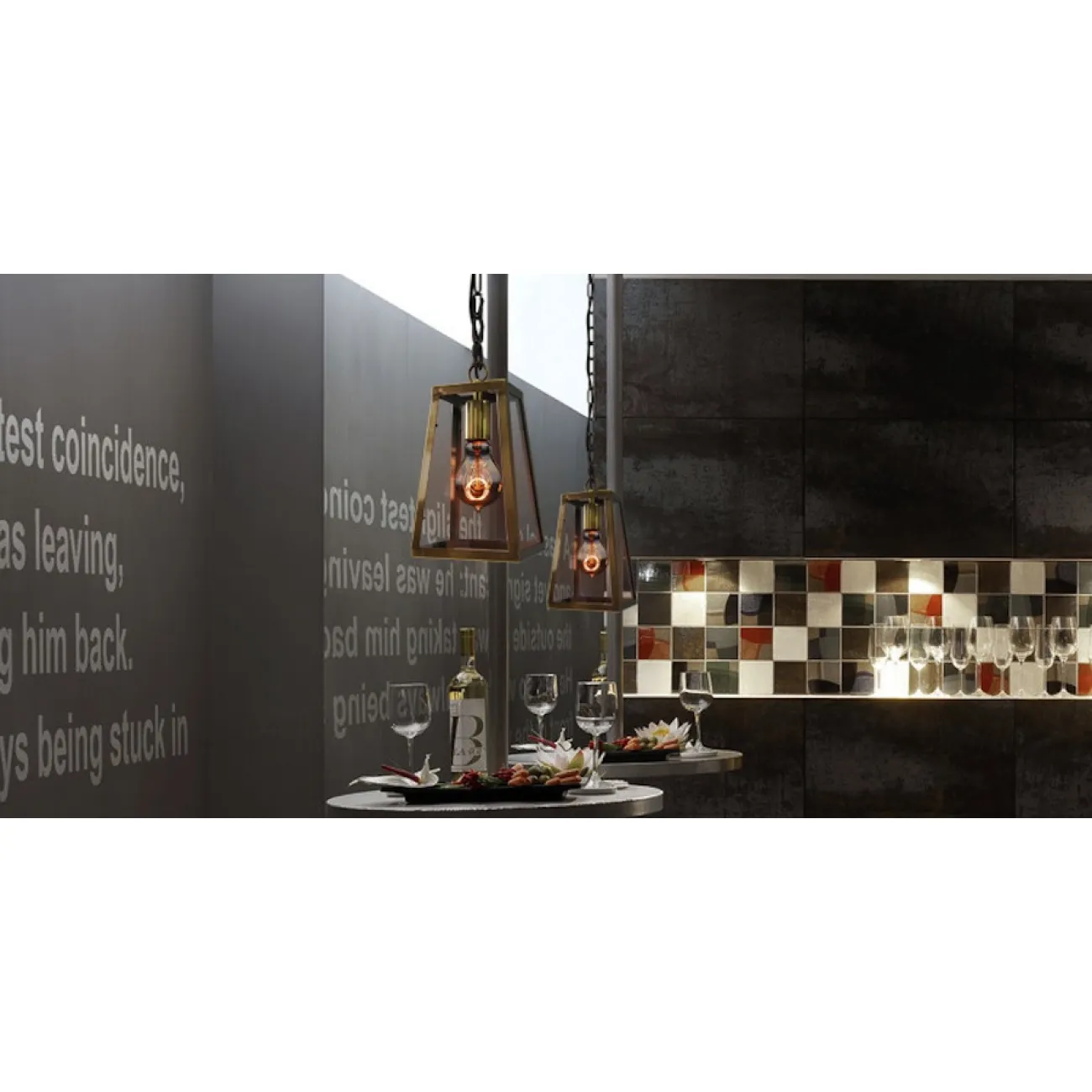 Люстра Loft Industrial Ortogonal pendant Brass от LaLume