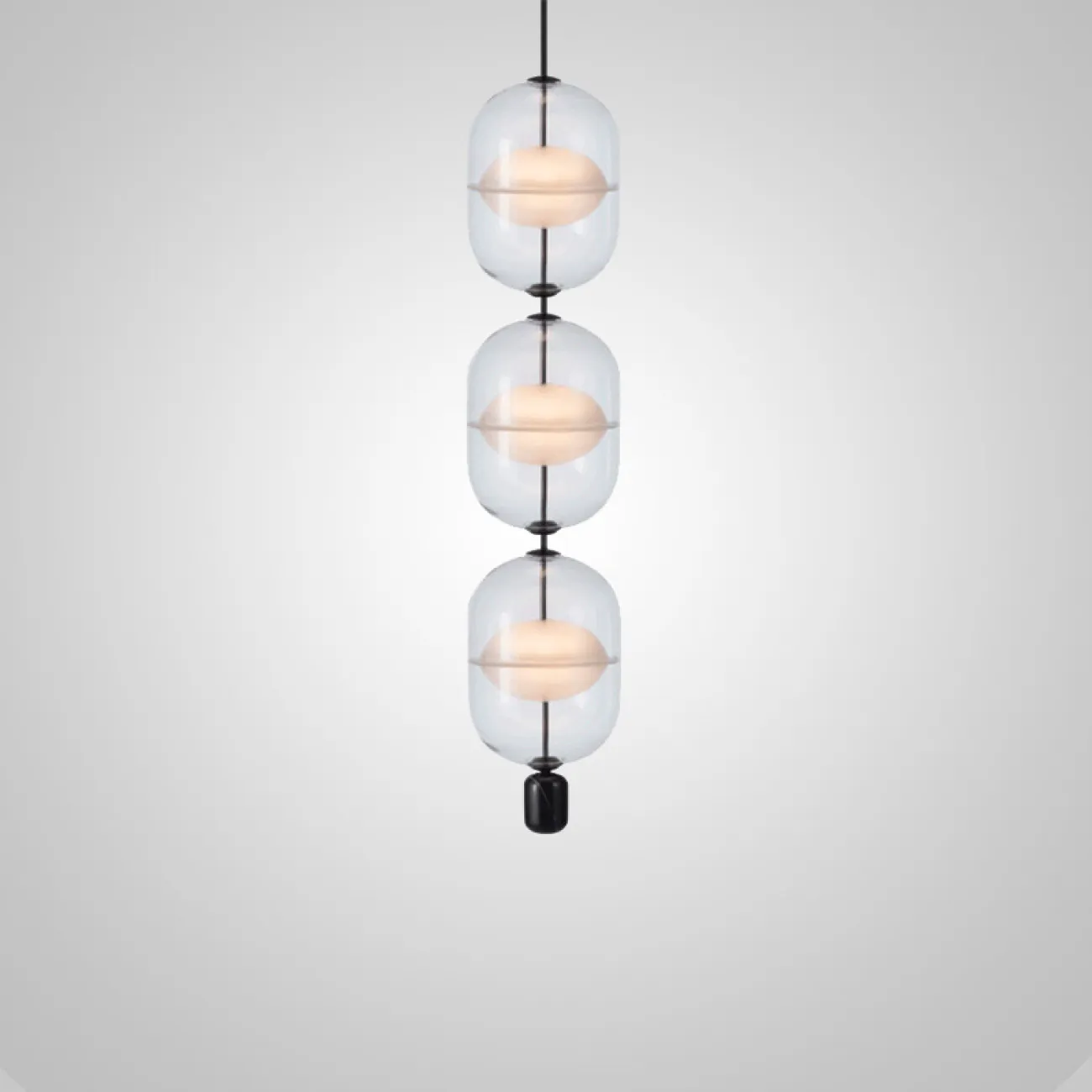 Подвесной светильник PLATTE 1 black 3000К от ImperiumLoft