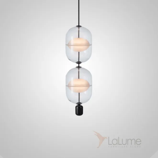 Подвесной светильник PLATTE 2 black 3000К от ImperiumLoft