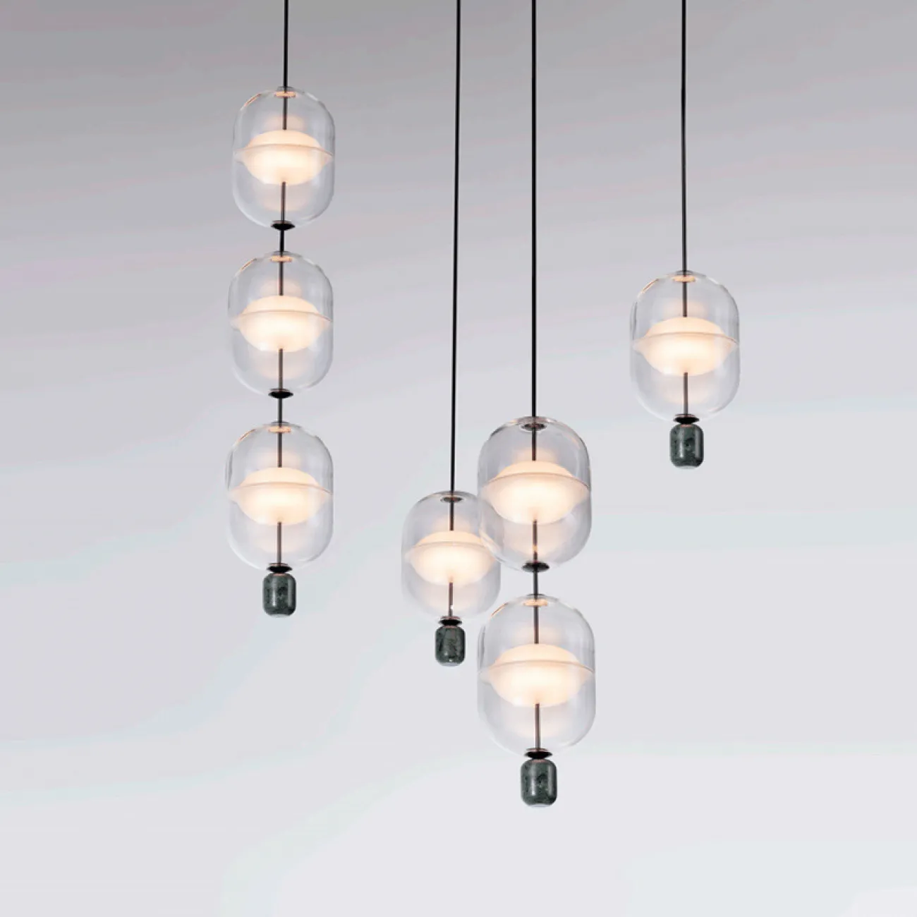 Подвесной светильник PLATTE 2 black 3000К от ImperiumLoft