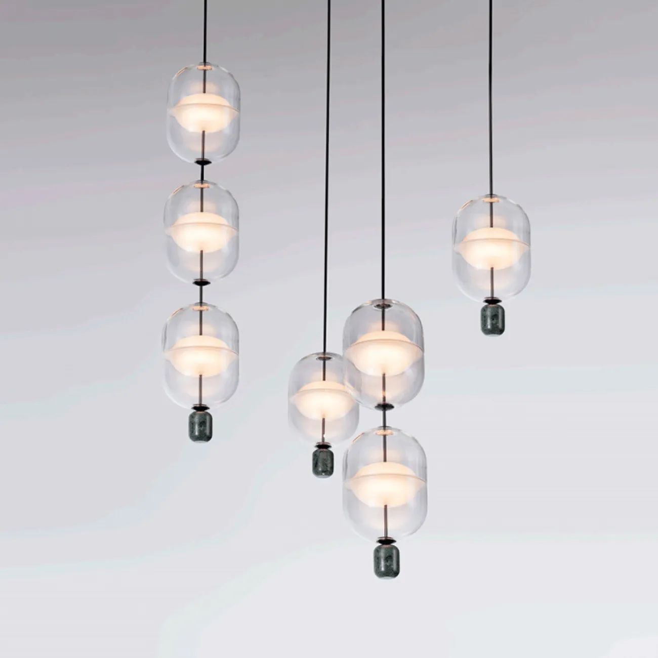 Подвесной светильник PLATTE 3 black 3000К от ImperiumLoft