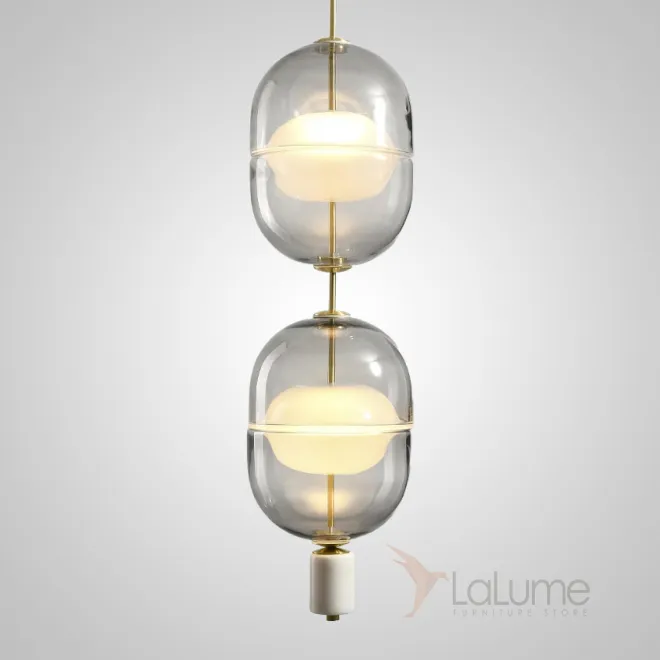 Подвесной светильник PLATTE 2 brass 3000К от ImperiumLoft