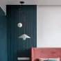 Подвесной светильник OFFSET Черный с красным проводом от ImperiumLoft