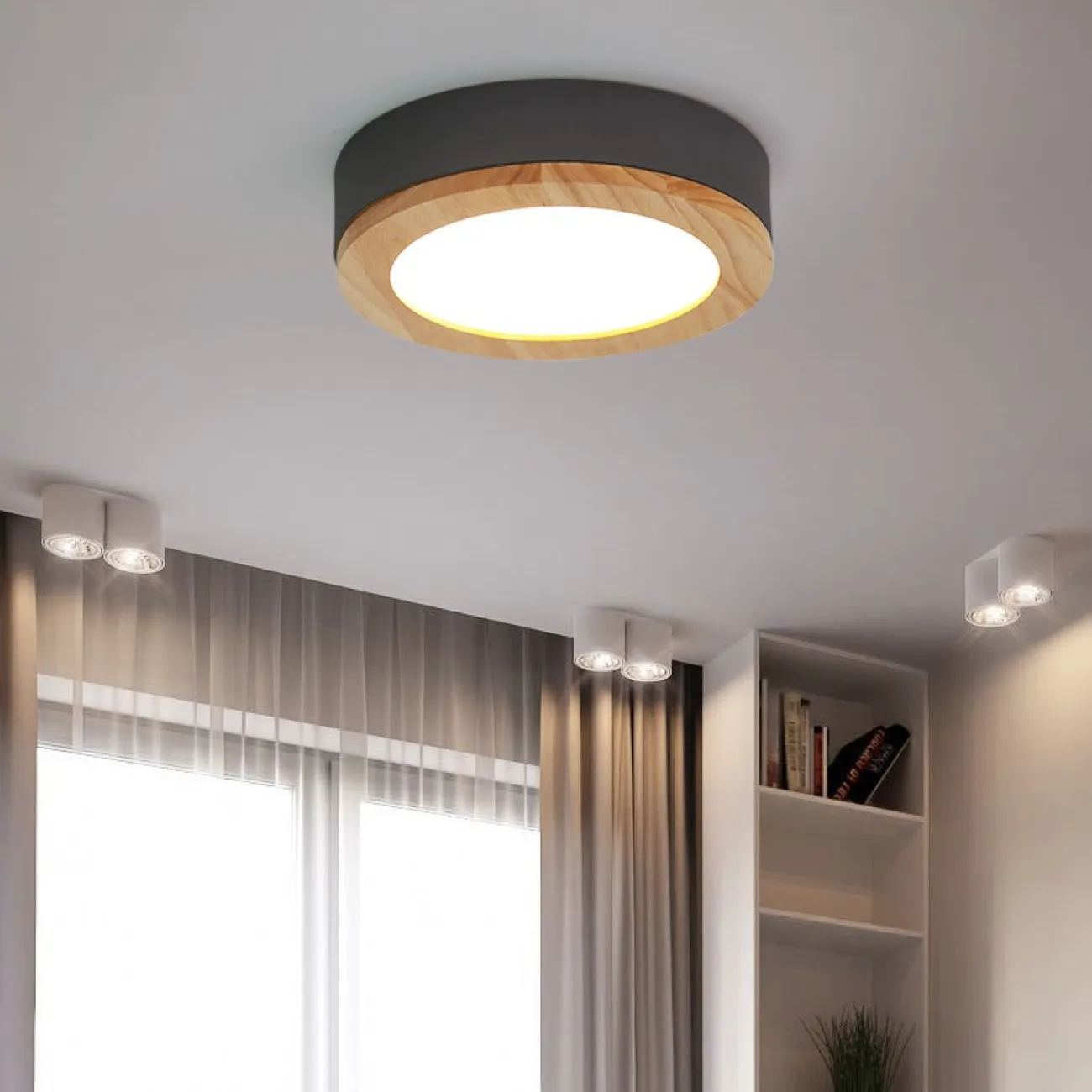 Потолочная люстра WUDDA D30 Желтый от ImperiumLoft