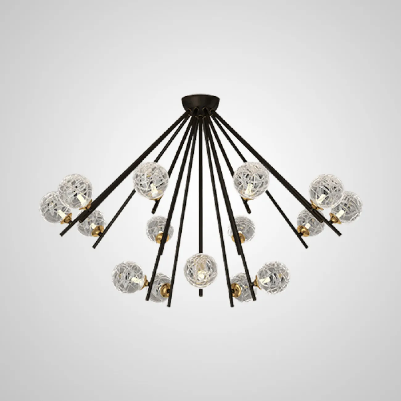 Потолочная люстра INGELA CH L5 Brass от ImperiumLoft