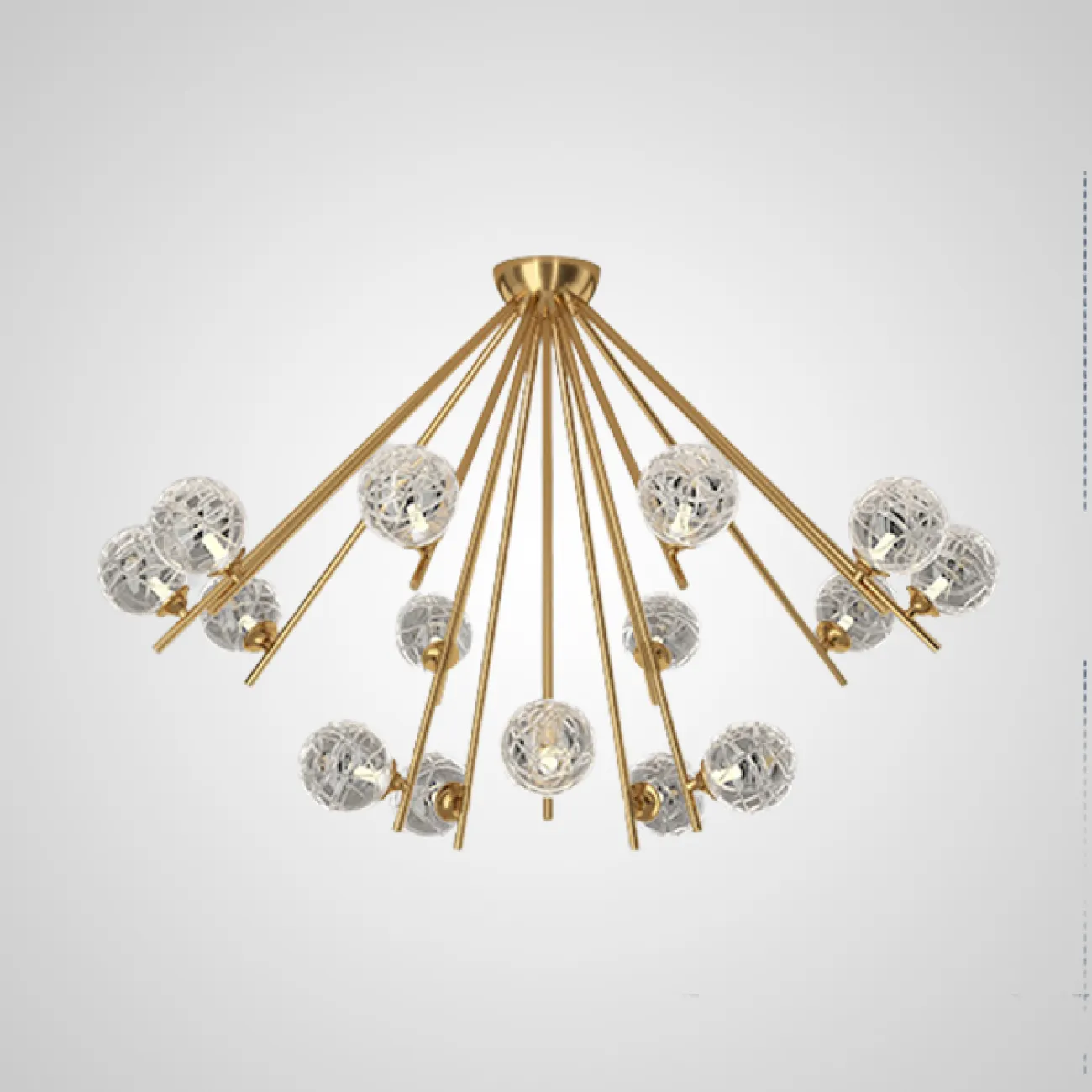 Потолочная люстра INGELA CH L9 Black от ImperiumLoft