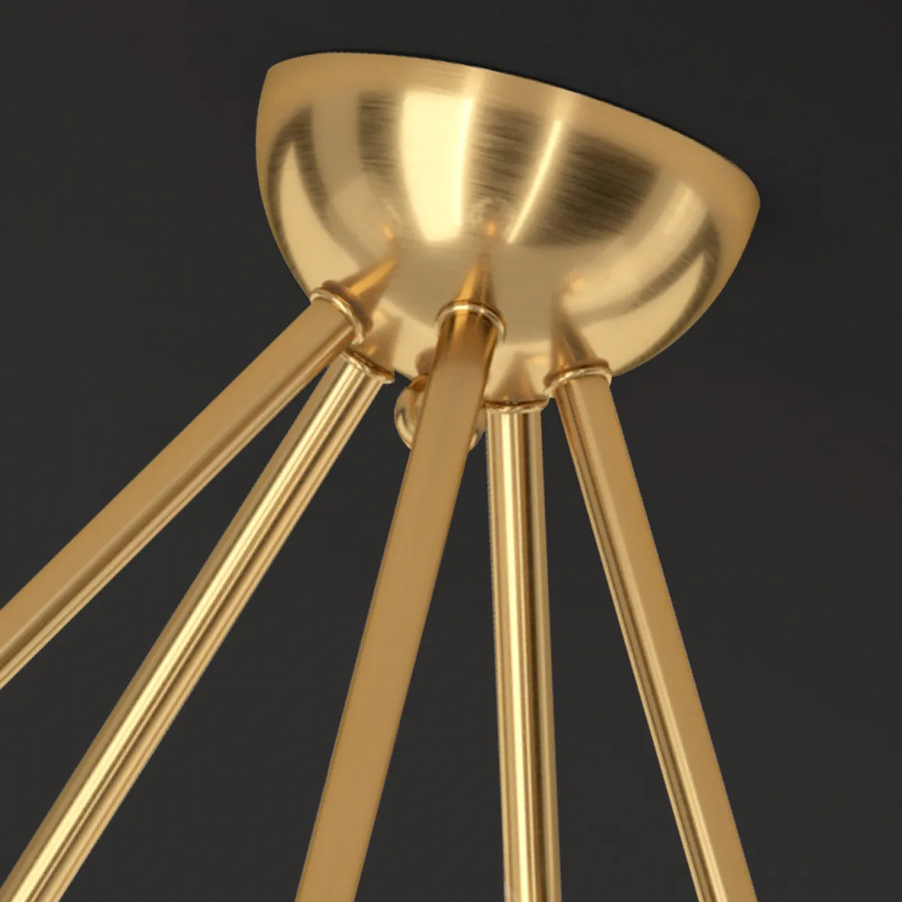 Потолочная люстра INGELA CH L5 Brass от ImperiumLoft