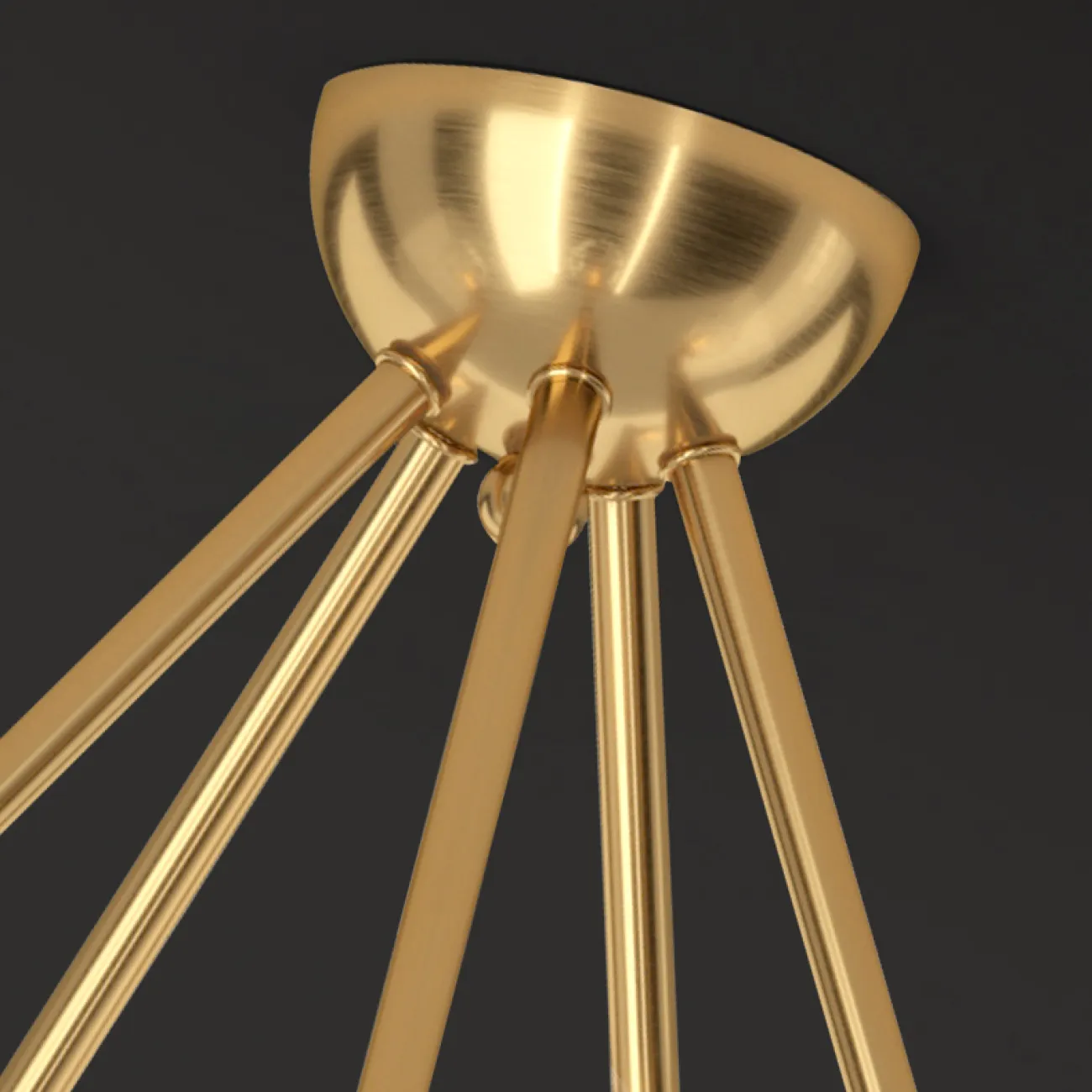 Потолочная люстра INGELA CH L9 Black от ImperiumLoft