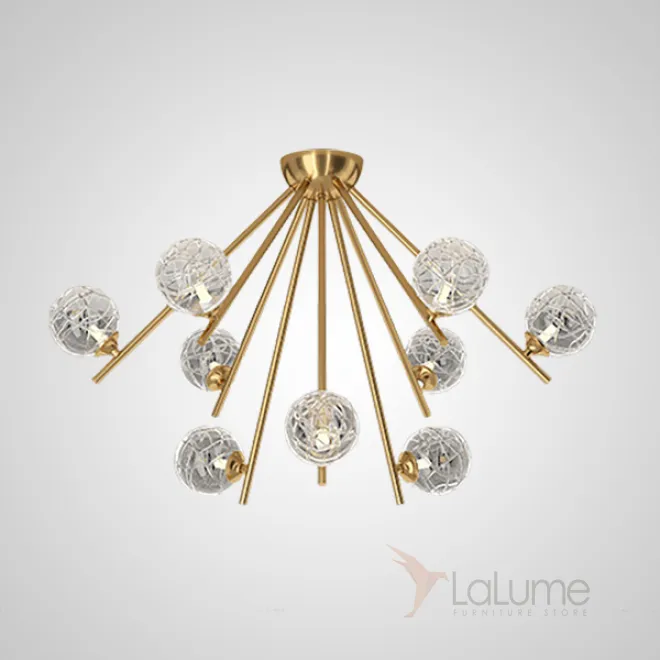 Потолочная люстра INGELA CH L9 Brass от ImperiumLoft Потолочная люстра INGELA CH L9 Brass от ImperiumLoft