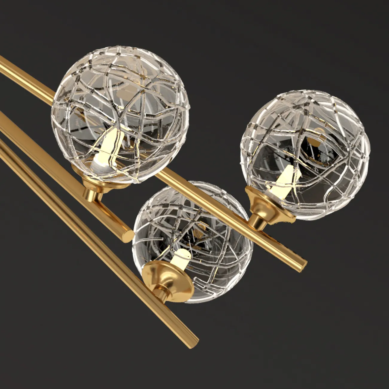 Потолочная люстра INGELA CH L5 Brass от ImperiumLoft