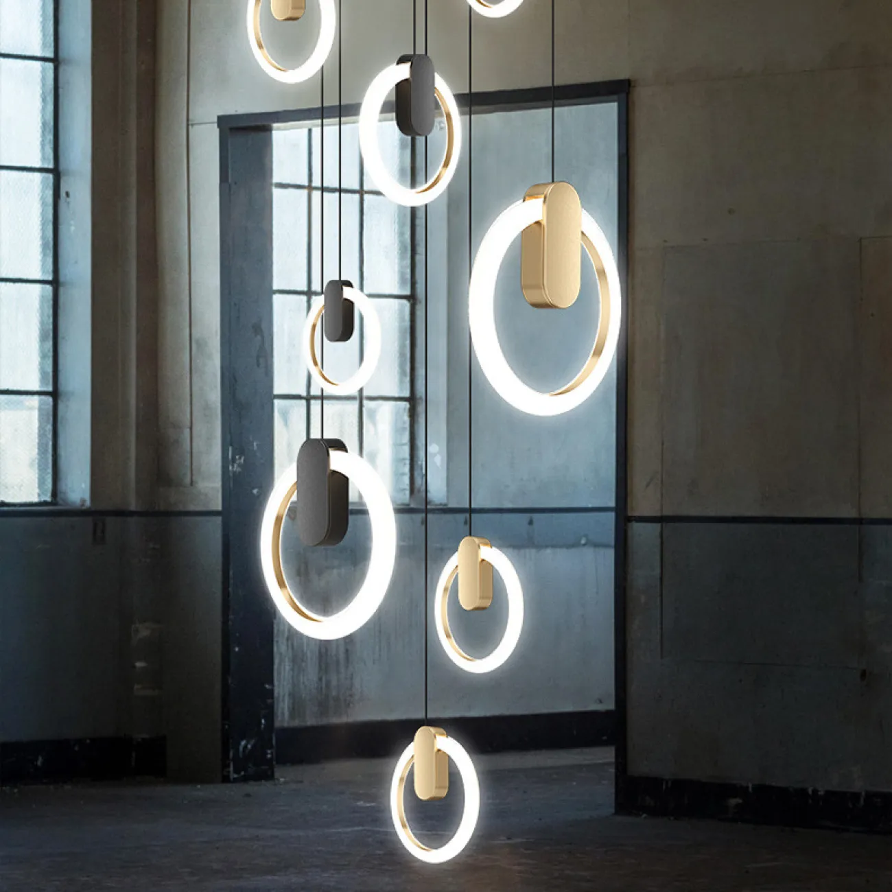 Подвесной светильник GINA D20 Black 4000К от ImperiumLoft